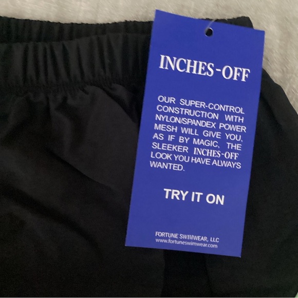 New woman within Swimming short quick dry with elastic size 1X Black/Green - Picture 4 of 5